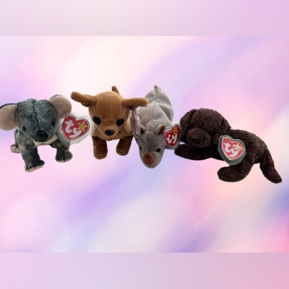 Vintage Beanie Baby Lot (4) - 1990s/00